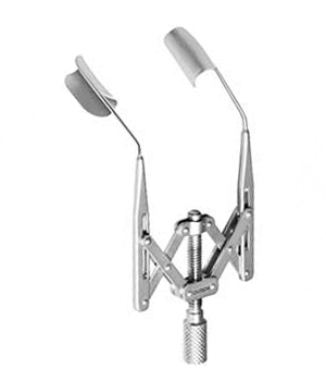 Double X Speculum Solid Blades